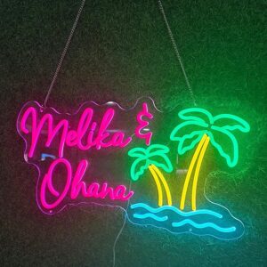 Custom Neon Signs, Neon Sign Customizable for Wall Decor, Led Signs for Bedroom Wedding Birthday Party,Personalized Man Cave Sign Bar Cafe Beauty Shop Business Neon Light, Logo Led Name Sign