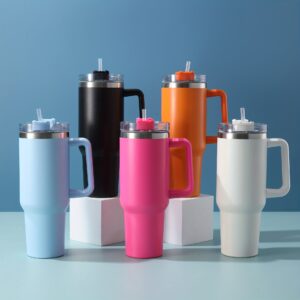 STANLEY Tumbler-40oz Stainless Steel Vacuum Tumbler 1200ml with Straw