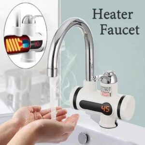 Hot Water Tap Electric Geyser for Bathroom or Kitchen Basin wit LED Display