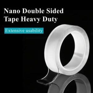 Nano Double Sided Tape Transparent - Washable Silicon Transparent Tape - 3 Meter